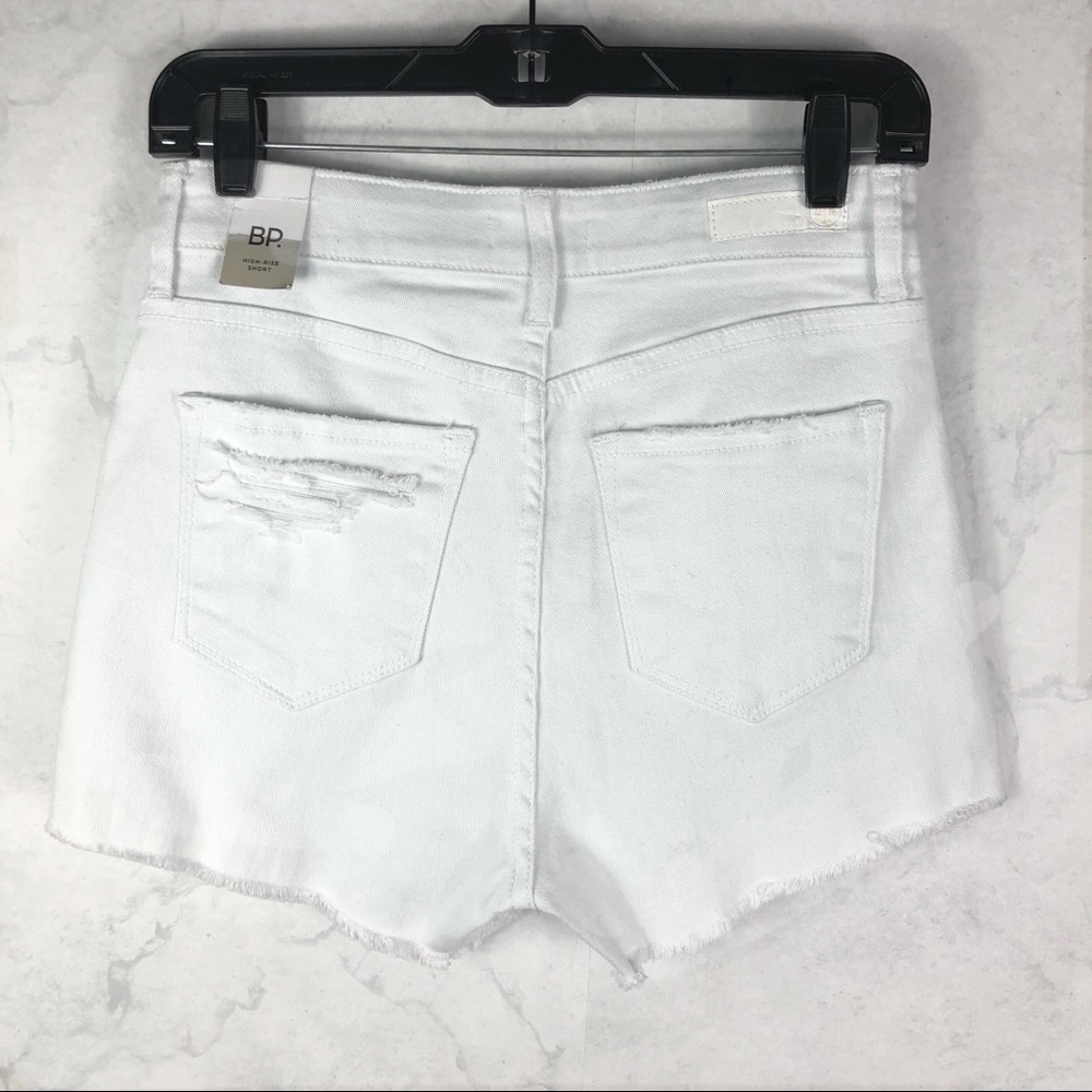 [BP] High Rise Ripped Denim Shorts
